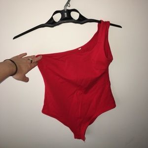one shoulder bodysuit